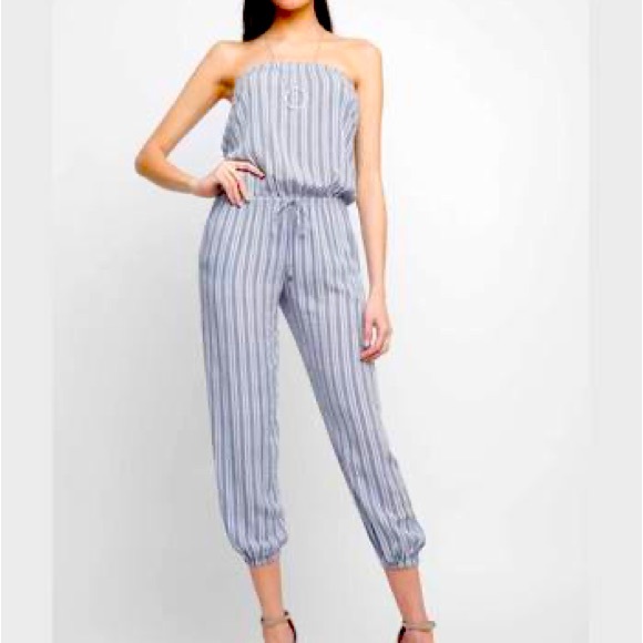South Moon Under Pants - South Moon Under Abbeline Striped Jumpsuit